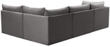 Jacob Velvet Modular Sectional - Luxurious Contemporary Seating with Endless Configuration Options