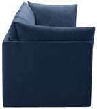 Jacob Velvet Modular Sofa - Luxurious Contemporary Seating with Deep Channel Tufting & Easy Attachment