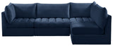 Jacob Velvet Modular Sectional - Luxurious Soft Touch, Customizable Design, and Contemporary Style