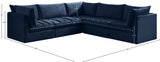 Jacob Velvet Modular Sectional - Luxurious Soft Touch, Customizable Design, and Contemporary Style