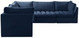Jacob Velvet Modular Sectional - Luxurious Soft Touch, Customizable Design, and Contemporary Style