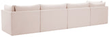 Jacob Velvet Modular Sofa - Luxurious Contemporary Seating with Deep Channel Tufting & Easy Attachment