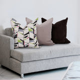 24 x 24 Angora Ebony Pillow - Down Alternative Insert