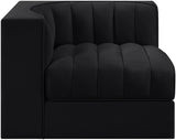 Rummi - Velvet Performance Fabric Upholstered Modular Corner Chair