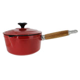 Chasseur Enameled Cast Iron Saucepan with Lid, 1.3qt