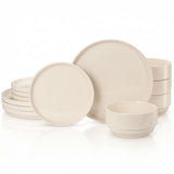 Kook 12-Piece Ceramic Dinnerware Set for 4