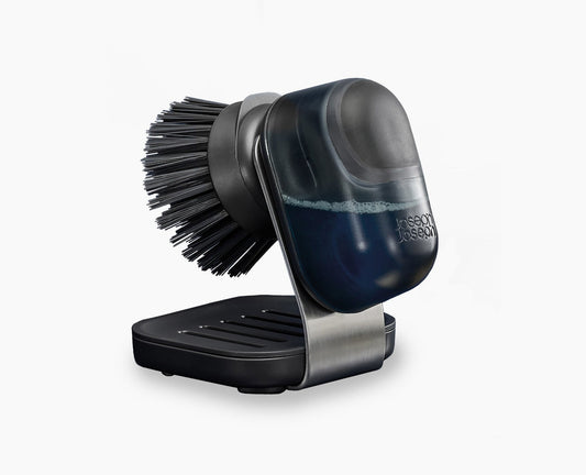 SinkTech™ Compact Soap Dispensing Washing Up Brush with Steel Stand