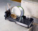 Extend™ Slim Steel Expandable Grey Dish Drainer