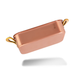Mauviel Copper Roasting Pan with Brass Handles, 5.51 x 3.94-In