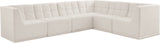 Relax Black Velvet Modular Sectional Sofa with Biscuit Tufting - Stylish Comfort for Any Space