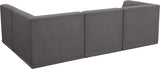 Relax Black Velvet Modular Sectional with Biscuit Tufting for Ultimate Comfort and Modern Style