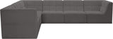 Relax Black Velvet Modular Sectional with Biscuit Tufting for Ultimate Comfort and Modern Style