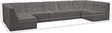 Relax Black Velvet Modular Sectional with Biscuit Tufting for Ultimate Comfort and Modern Style