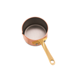 Mauviel M'MINIS Copper Sauce Pan With Pouring Spout, Brass Handle, 2.7-In