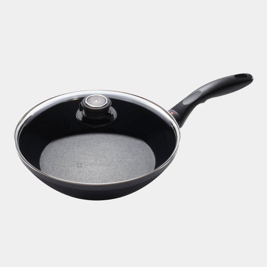 HD Nonstick Stir-Fry Pan with Glass Lid - Induction | Made in Switzerland