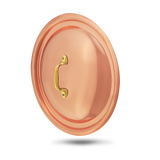Mauviel Copper Curved Lid With Brass Handle