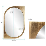 Golden Klimt Oval Mirror