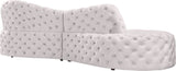 Royal Velvet Contemporary 2-Piece Sectional - Spacious, Stylish Seating with Deep Button Tufting Comfort