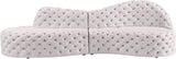 Royal Velvet Contemporary 2-Piece Sectional - Spacious, Stylish Seating with Deep Button Tufting Comfort