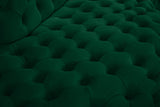 Royal Velvet Contemporary 2-Piece Sectional - Spacious, Stylish Seating with Deep Button Tufting Comfort