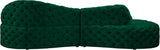Royal Velvet Contemporary 2-Piece Sectional - Spacious, Stylish Seating with Deep Button Tufting Comfort