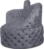 Royal Velvet Contemporary 2-Piece Sectional - Spacious, Stylish Seating with Deep Button Tufting Comfort