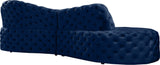 Royal Velvet Contemporary 2-Piece Sectional - Spacious, Stylish Seating with Deep Button Tufting Comfort