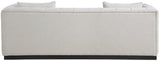 Lucia Sofa - Oversized Textured Linen Fabric Couch with Deep Channel Tufting for Ultimate Comfort