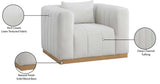 Lucia Oversized Living Room Chair - Luxurious Textured Fabric, Deep Channel Tufting, Cozy Support
