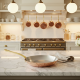 Mauviel M'Heritage M'250 B Copper Frying Pan With Brass Handle