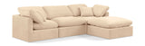 Indulge - Velvet 4 Piece Modular Sectional With Chaise