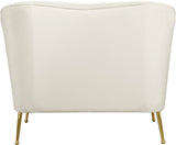 Hermosa Velvet Chair - Luxurious Mid-Century Design with Elegant Gold Legs and Curved Back for Style