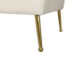 Hermosa Velvet Chair - Luxurious Mid-Century Design with Elegant Gold Legs and Curved Back for Style