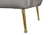 Hermosa Velvet Chair - Luxurious Mid-Century Design with Elegant Gold Legs and Curved Back for Style