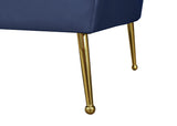 Hermosa Velvet Chair - Luxurious Mid-Century Design with Elegant Gold Legs and Curved Back for Style