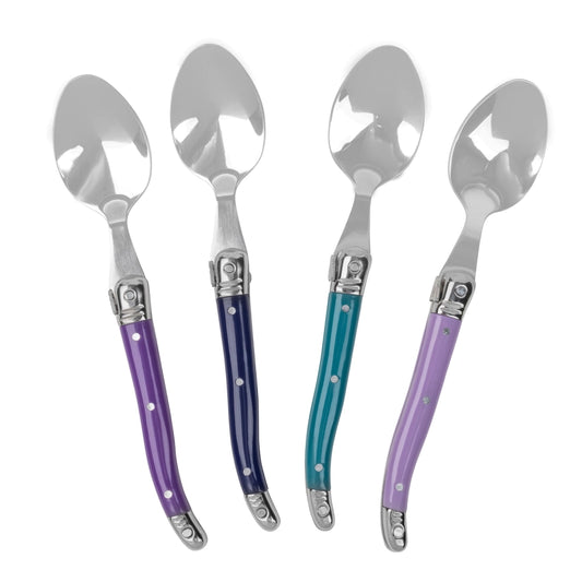 French Home Set of 4 Coffee Spoons - Plum Rose