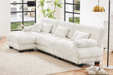 CLOUDIES 134" 3 Seater Sofa with 1 Ottoman