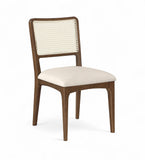Atrium - Upholstered Seat Dining Chair With Brushed Brown Base (Set of 2)