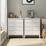 Elegant 5-Drawer Dresser Antique White For Bedroom