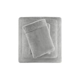 Soft Plush 4-Piece Brushed Sheet Set, Grey