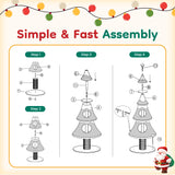 Christmas Tree Cat Tower For Cats, Multi-Level Cat Tree