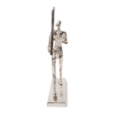Rough Nickle Man w/Square Frame Sculpture