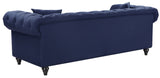 Chesterfield Elegant Contemporary Loveseat with Plush Seating, Tufted Design, and Nailhead Accents