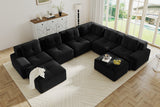 CORDELIA 151" 6-Seater Sofa with 2 Ottomans