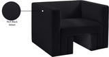 Henson Chair - Luxurious Contemporary Velvet Armchair with Solid Wood Frame for Stylish Living Spaces