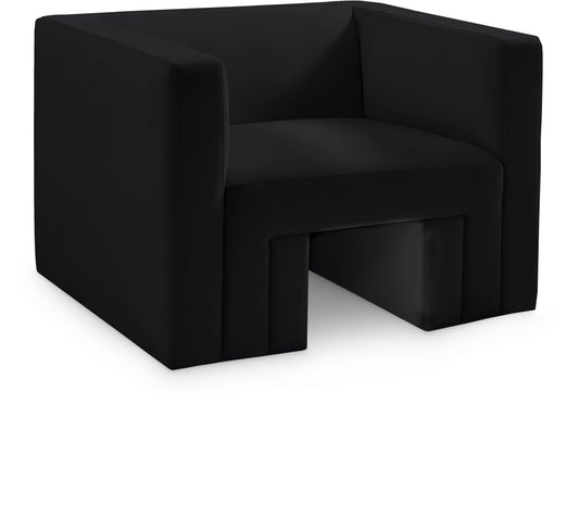 Henson Chair - Luxurious Contemporary Velvet Armchair with Solid Wood Frame for Stylish Living Spaces