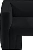 Henson Velvet Loveseat – Luxurious Contemporary Design with Solid Wood Frame for Modern Living Spaces