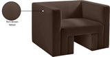 Henson Chair - Luxurious Contemporary Velvet Armchair with Solid Wood Frame for Stylish Living Spaces