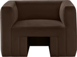 Henson Chair - Luxurious Contemporary Velvet Armchair with Solid Wood Frame for Stylish Living Spaces