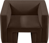 Henson Chair - Luxurious Contemporary Velvet Armchair with Solid Wood Frame for Stylish Living Spaces